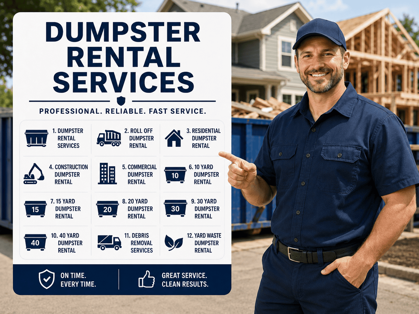 Alpha, OH Affordable Construction Dumpster Rental